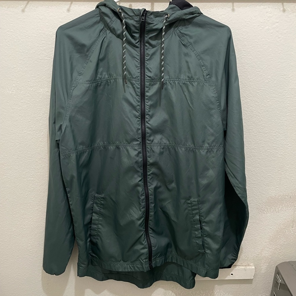 Men’s large Hurley Zip up jacket green